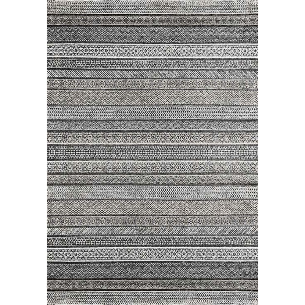 Dynamic Rugs 1155-991 Robin 9X12.6 Rectangle Rug in Grey/Charcoal/Ivory